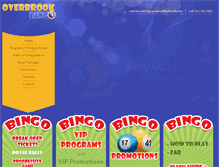 Tablet Screenshot of overbrookbingo.ca